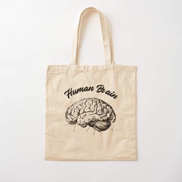 Human Brain Design Cotton Tote Bag