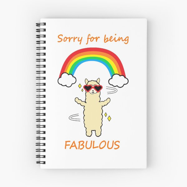 Item preview, Cute Sorry For Being Fabulous Rainbow Over Llama Design designed and sold by DTEH.