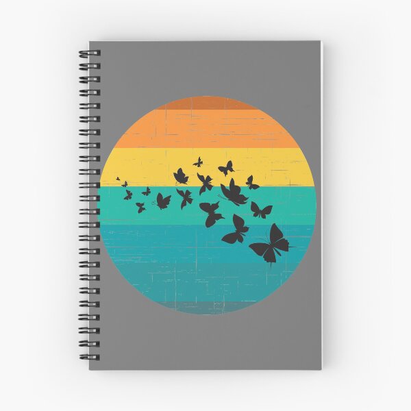 Item preview, Butterfly Swarm Silhouette Vintage Sunset designed and sold by AdventurePrints.