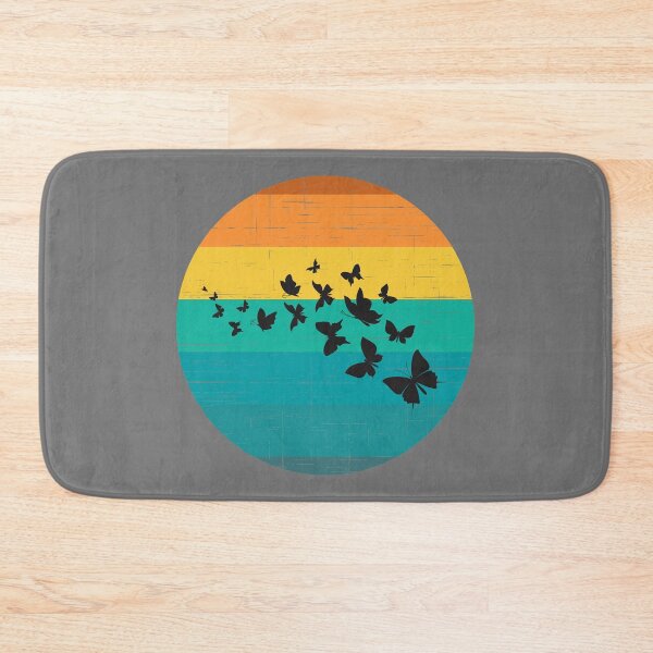 Item preview, Butterfly Swarm Silhouette Vintage Sunset designed and sold by AdventurePrints.