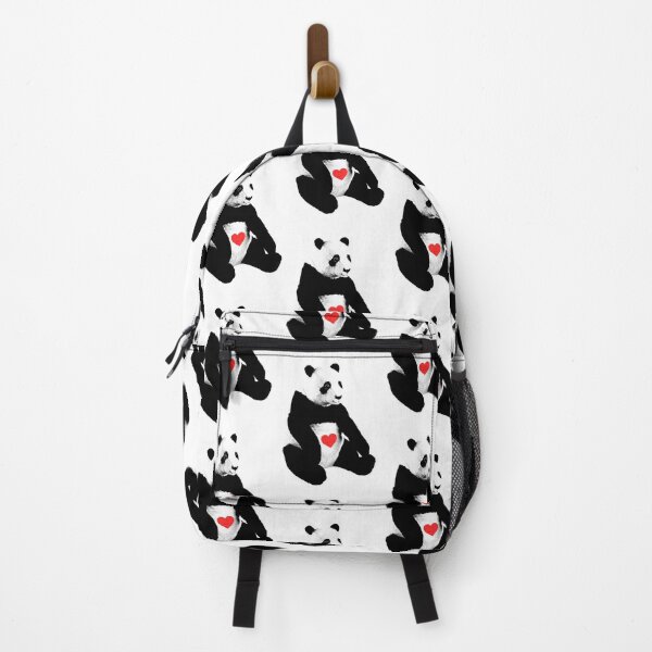 Item preview, I Love Panda Cute Bear | Black & White Animal With A Red Heart designed and sold by Graphvity Studios.