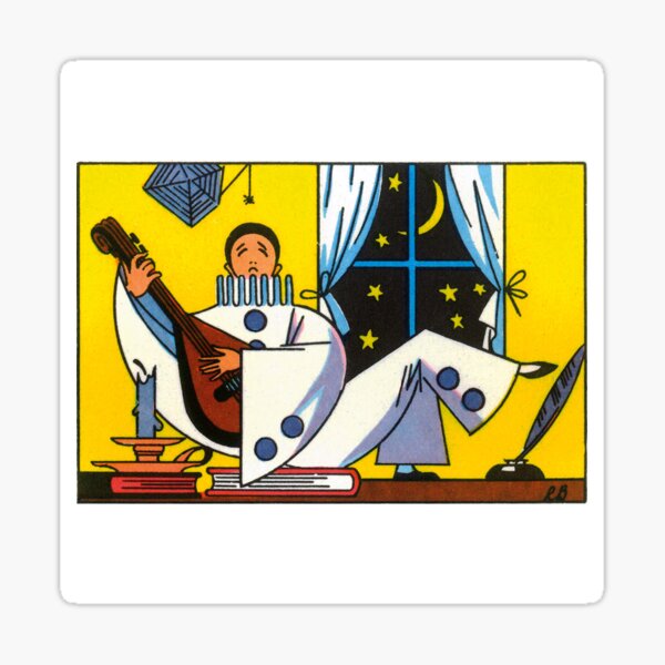 Chanson : Au clair de la lune Sticker