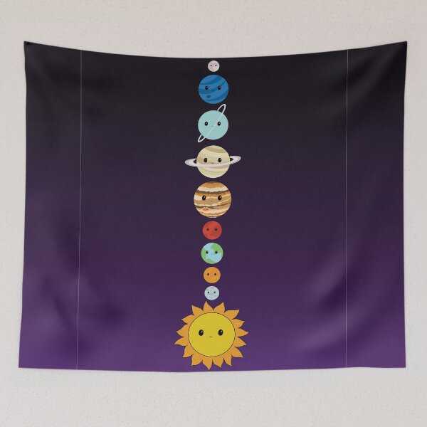 Item preview, Happy Solar System designed and sold by cosmicbubblegum.