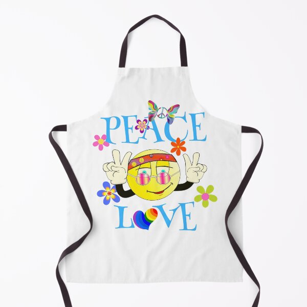 Item preview, Peace and Love Smiley Face designed and sold by Cturan.