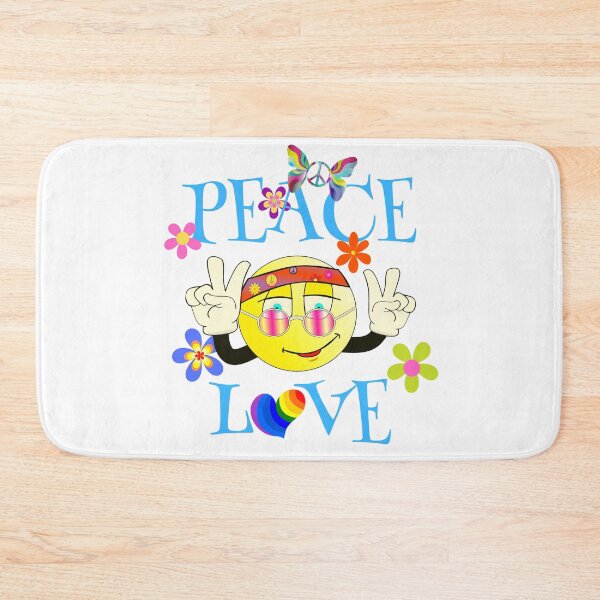 Item preview, Peace and Love Smiley Face designed and sold by Cturan.