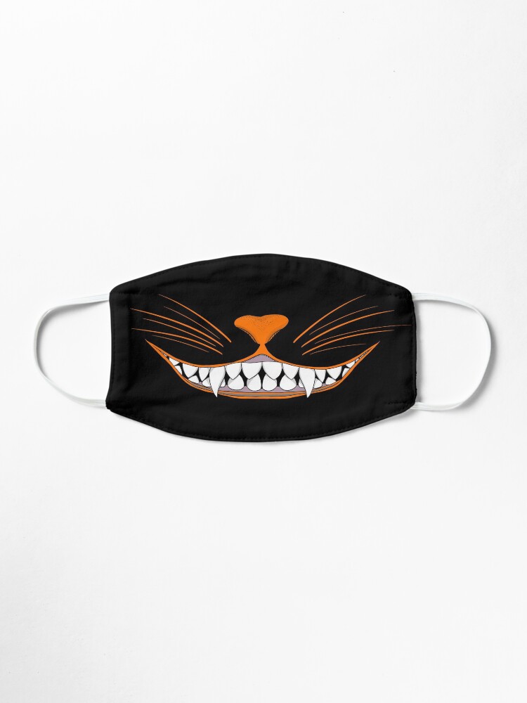 Alternate view of Vintage Halloween Black Cat Grin Mask Mask