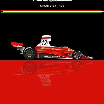 1975 F 312T F1 Niki Lauda Vintage Formula 1 T-Shirt 100% Soft Cotton Ferrari