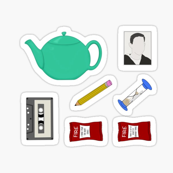 Pam’s Teapot Sticker Set Sticker