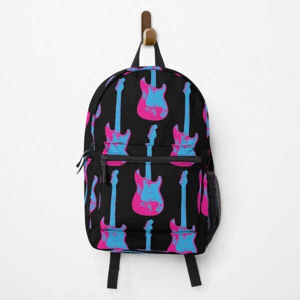 Item preview, Pink and Blue Electric Guitar (S09) designed and sold by QuarterMoon.