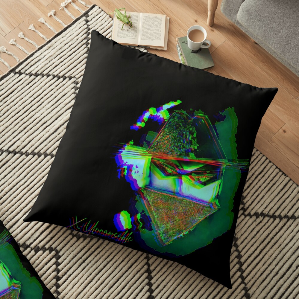 psychedelic zorro Floor Pillow