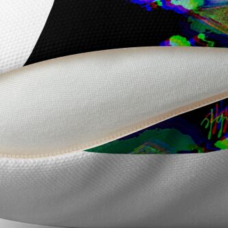Alternate view of psychedelic zorro Floor Pillow