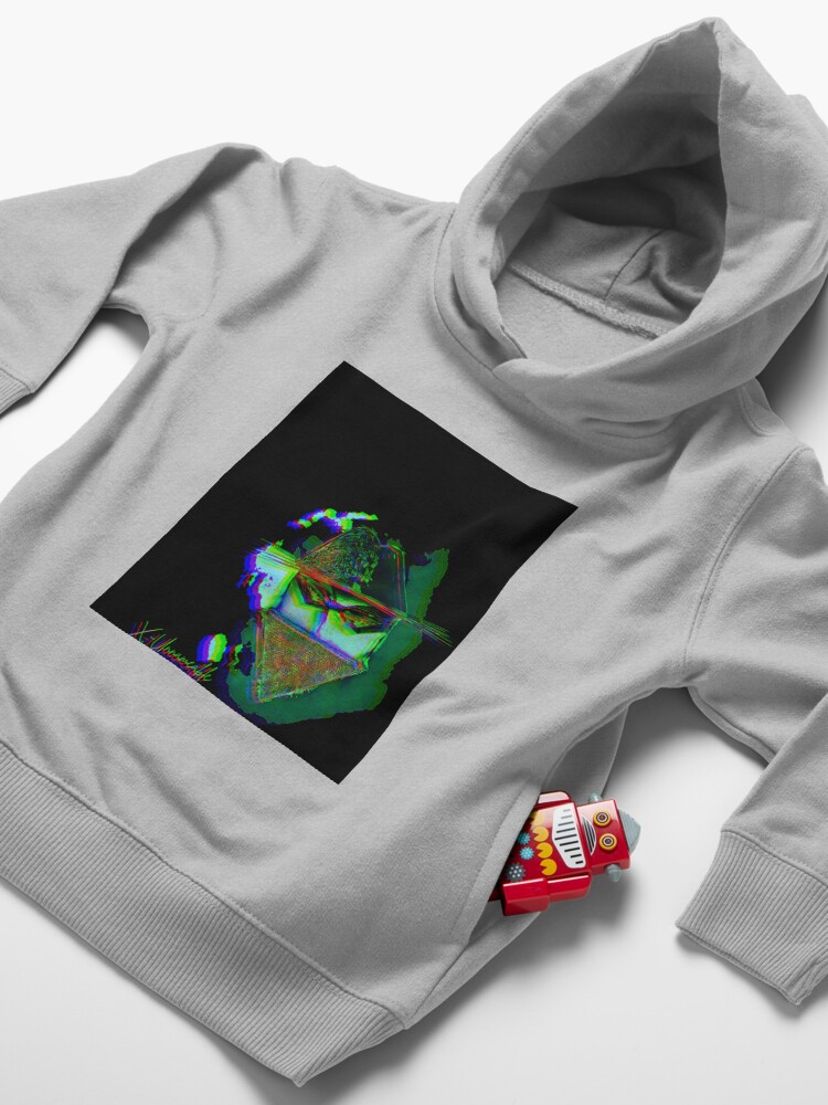 Alternate view of psychedelic zorro Toddler Pullover Hoodie