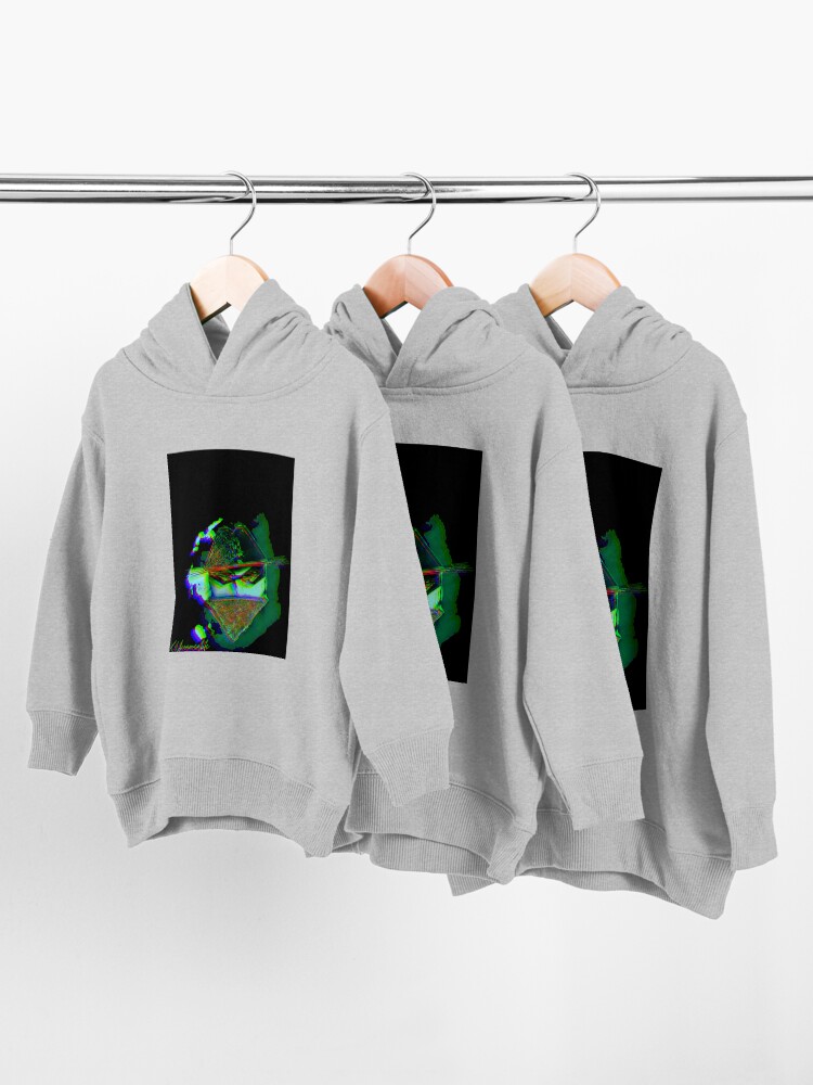 Alternate view of psychedelic zorro Toddler Pullover Hoodie