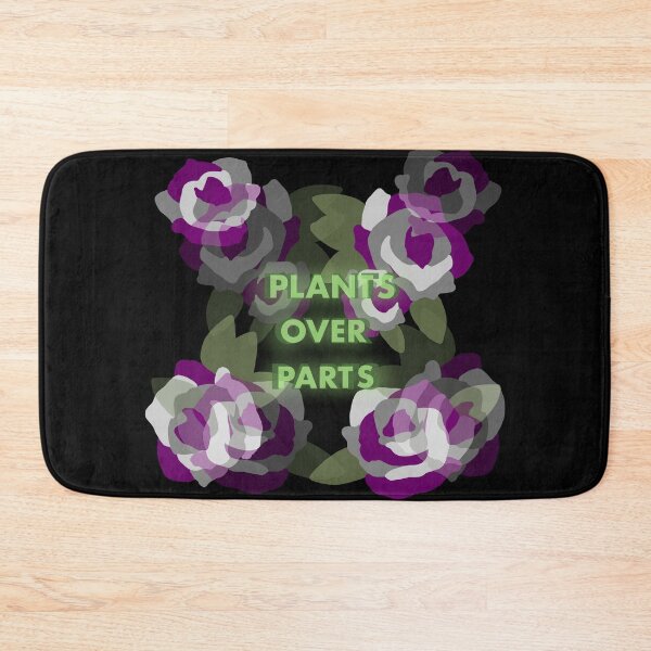 Item preview, Plants over parts: Asexual pride designed and sold by BobaPuma.
