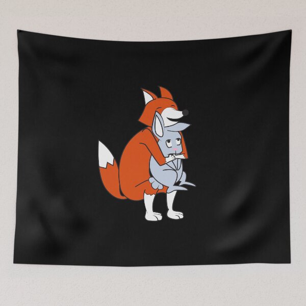 Item preview, Fox hugs rabbits sweet gift idea designed and sold by Argentini.