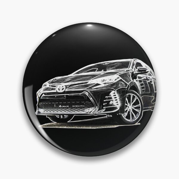 Item preview, black and white corolla sketch designed and sold by zferderer98.