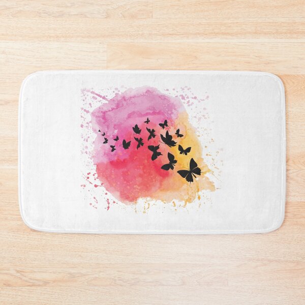 Item preview, Butterfly Swarm Silhouette Color Splash designed and sold by AdventurePrints.