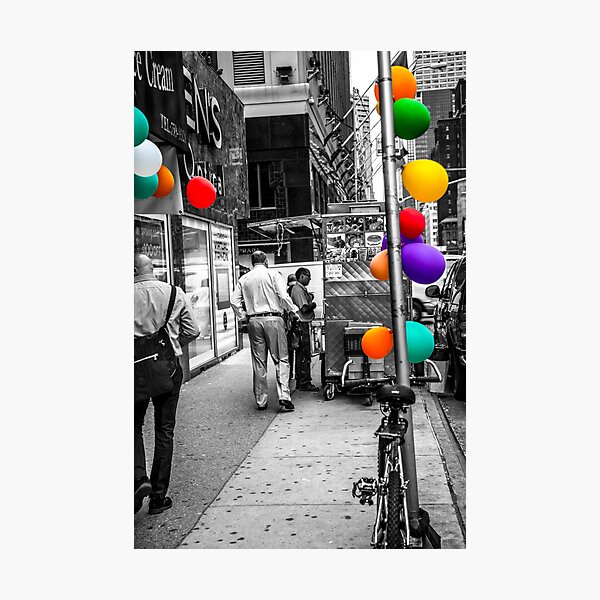 Colored With Balloons Photographic Print