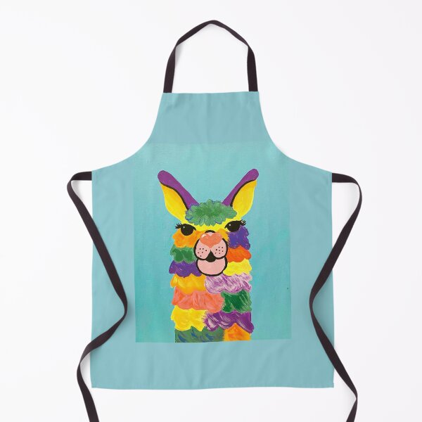 Item preview, Cute Colorful Llama Canvas Painting designed and sold by trushroom.