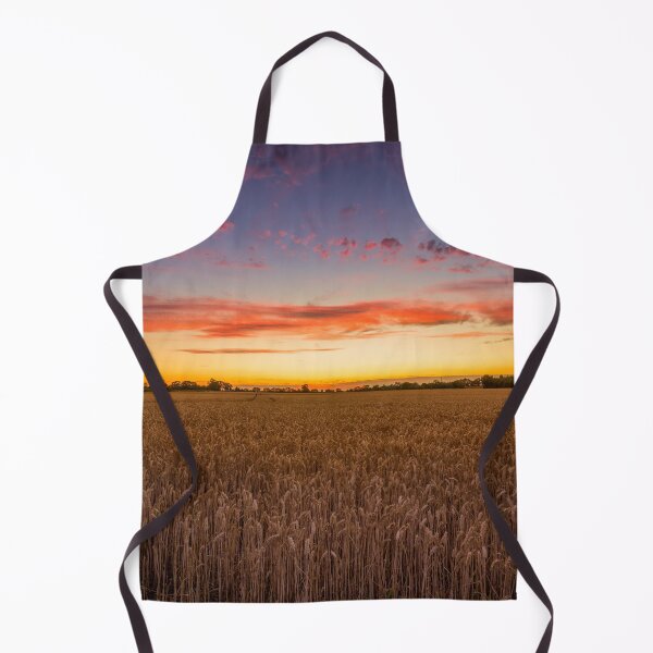 Item preview, Wheat Field Sunset with a Beautiful Fiery Sky designed and sold by CClarkePhotos.