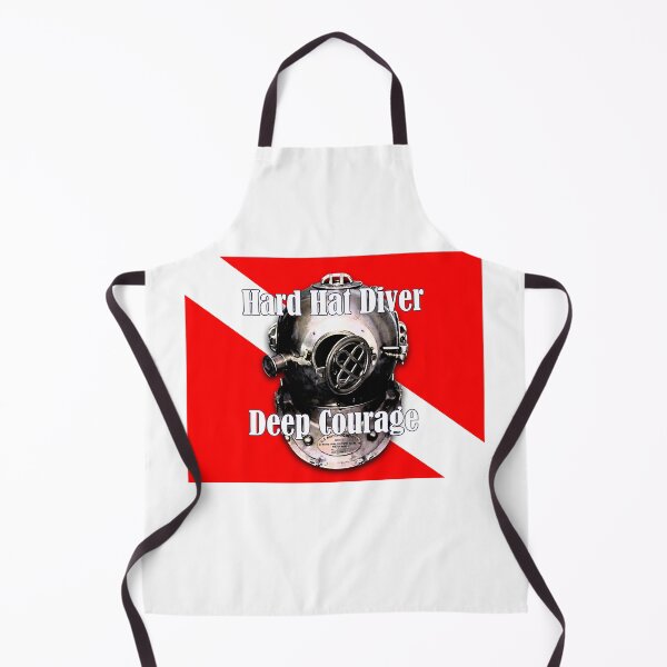 Item preview, Hard Hat Diver, Deep Courage vintage design dive flag designed and sold by SumoShark.
