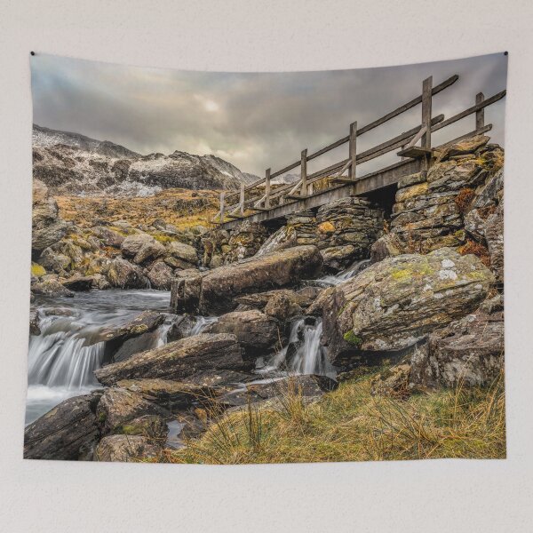 Item preview, Bridge to Mountains Cwm Idwal Wales designed and sold by AJEvans.
