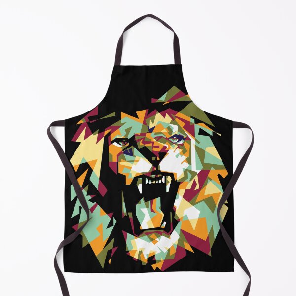 Item preview, Geometric roaring lion designed and sold by Sasha-Arts.