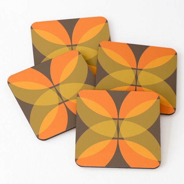 Item preview, 1970s retro leaf pattern designed and sold by tjf-artworks.