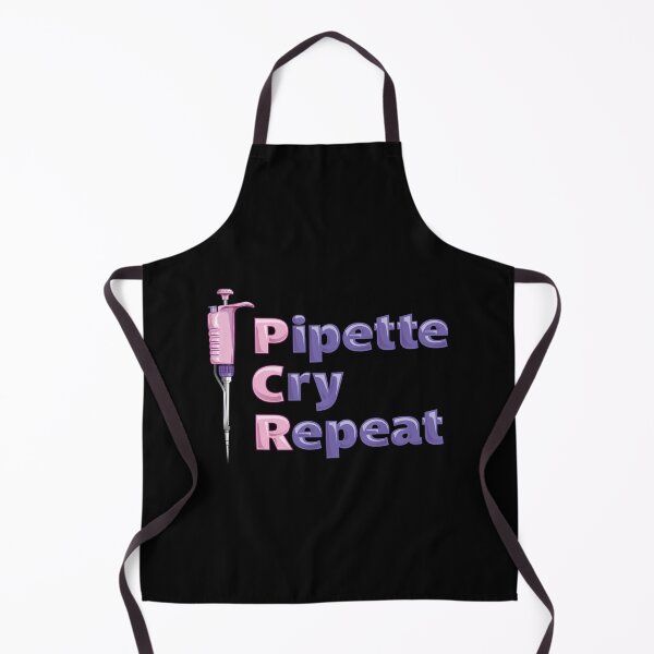 Item preview, Pipette Cry Repeat PCR Pink Pipette Polymerase Chain Reaction Design designed and sold by Zit-Zat-Zot.