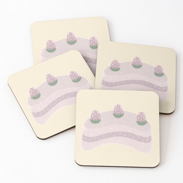Item preview, Cute Japanese Dessert - Moon-shaped Strawberry Cake  designed and sold by Skinpedia.