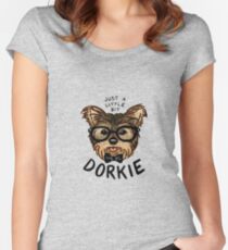 Just a Little Bit "Dorkie" Women's Fitted Scoop T-Shirt