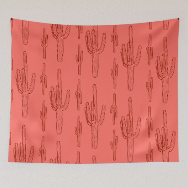 Item preview, Peach Cactus Pattern designed and sold by christabelco.
