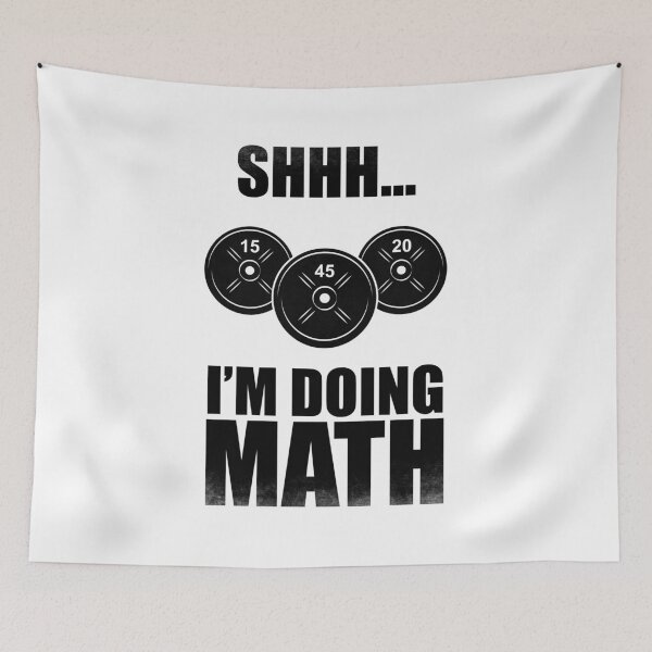 Item preview, Shhh I Am Doing Math - Funny Lifting designed and sold by motivationaltee.