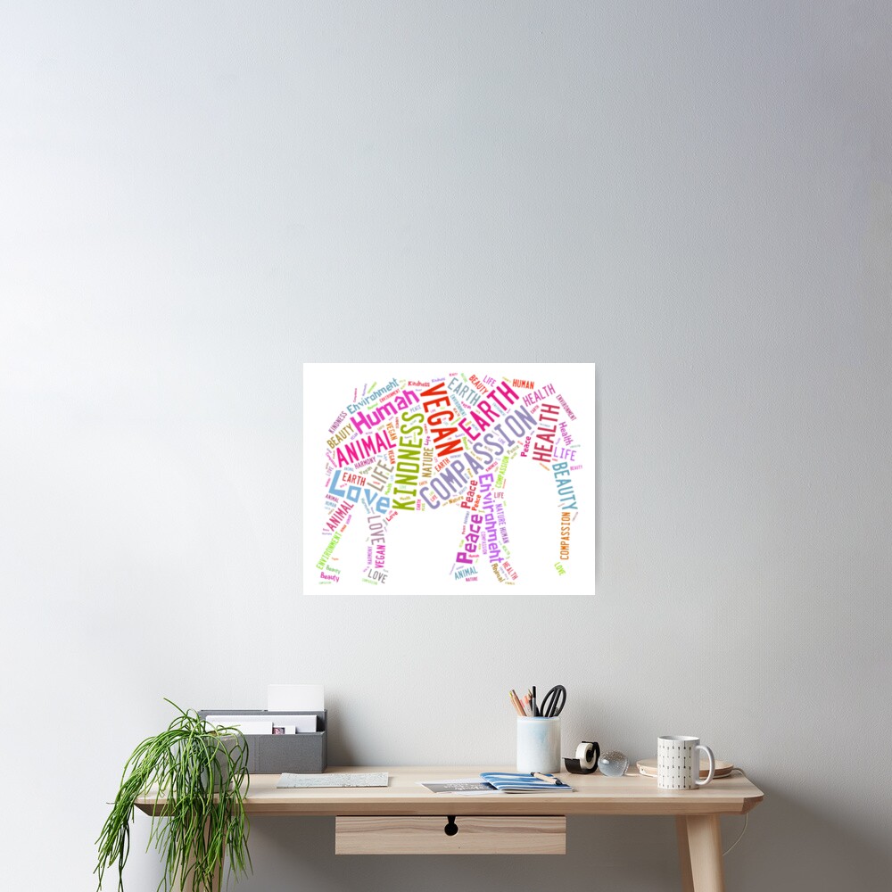 Item preview, Poster designed and sold by thehippievegan.