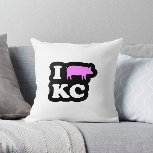 I Love Kansas City BBQ Throw Pillow