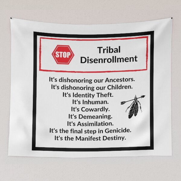 Item preview, STOP Tribal Disenrollment designed and sold by YaNative.