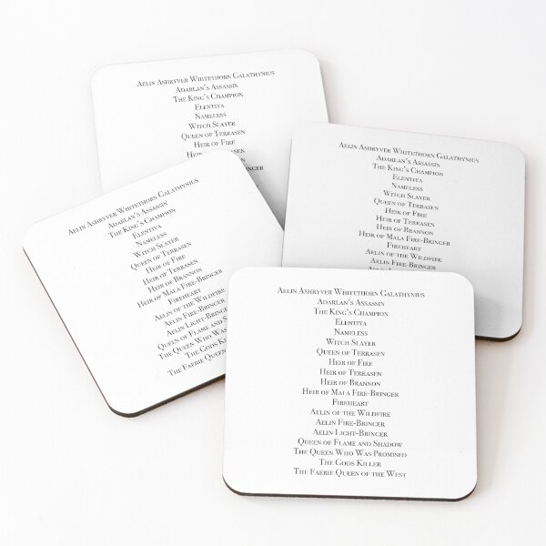 Item preview, The Many Titles of Aelin Galathynius designed and sold by QuinnRamsay.