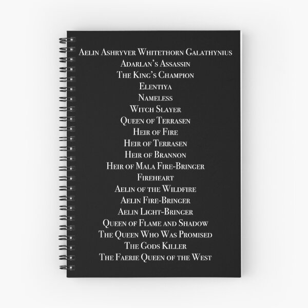 Item preview, The Many Titles of Aelin Galathynius designed and sold by QuinnRamsay.