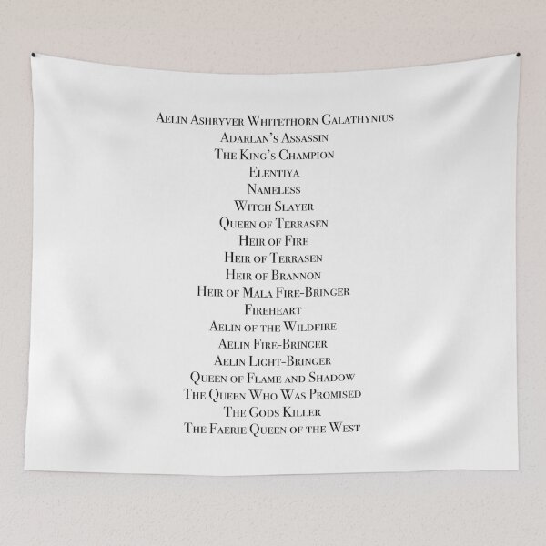 Item preview, The Many Titles of Aelin Galathynius designed and sold by QuinnRamsay.