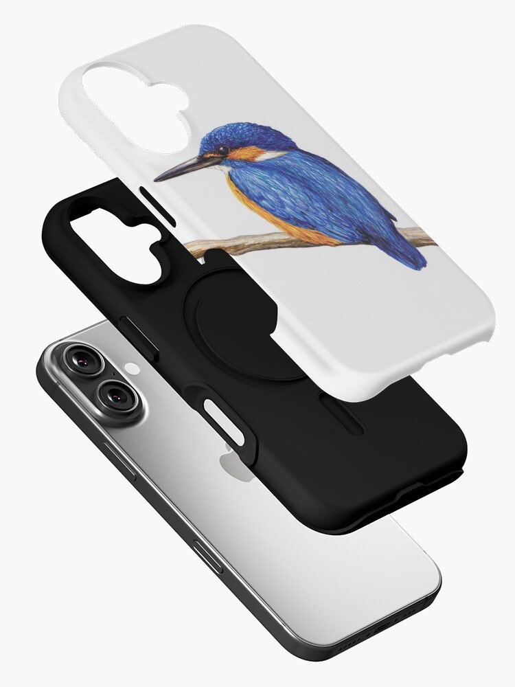 Thumbnail 2 of 4, iPhone Case, Kingfisher designed and sold by LFurtwaengler.
