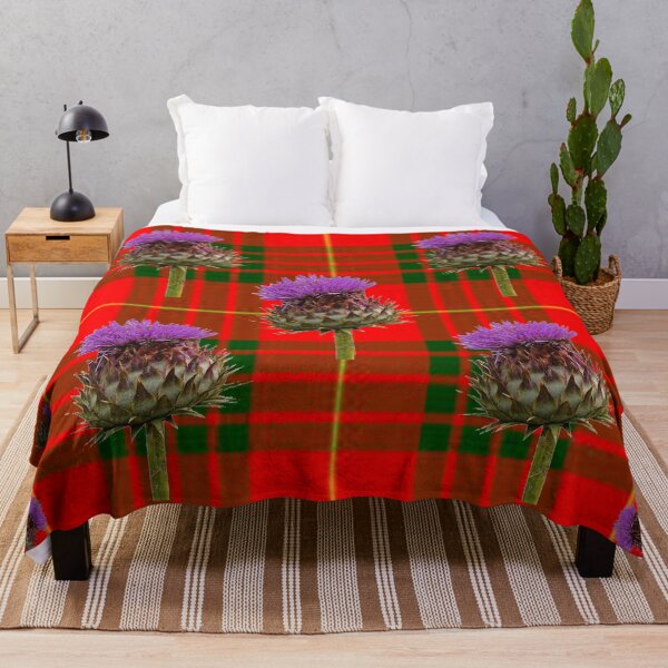 Item preview, BORDER THISTLES ON SCOTTISH CAMERON TARTAN designed and sold by sharlesart.