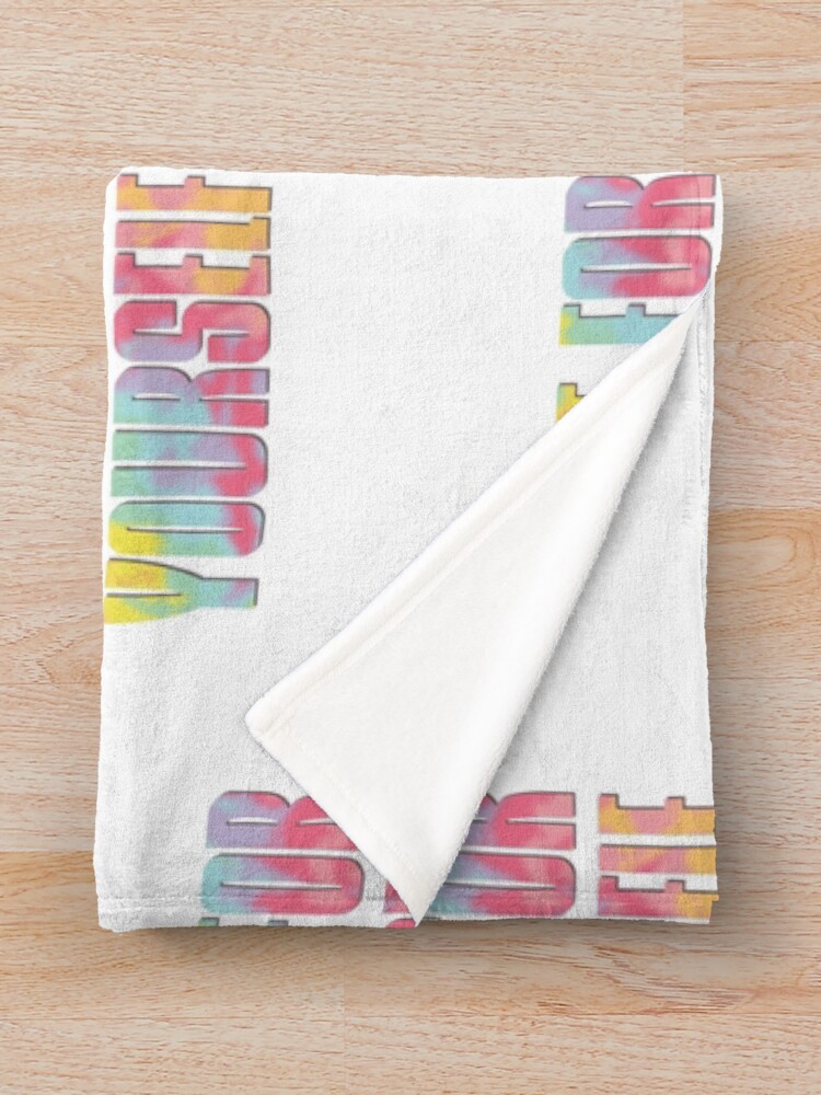 Thumbnail 3 of 6, Throw Blanket, Do It For Yourself designed and sold by PrettyDesignCo.