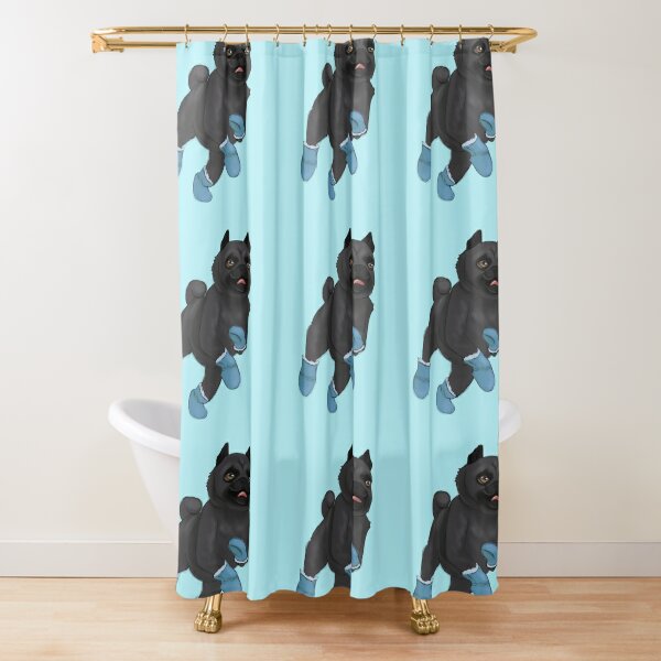 Hello Kitty Halloween Shower Curtain & Shower Curtain Hooks with Orange  Bow NWT