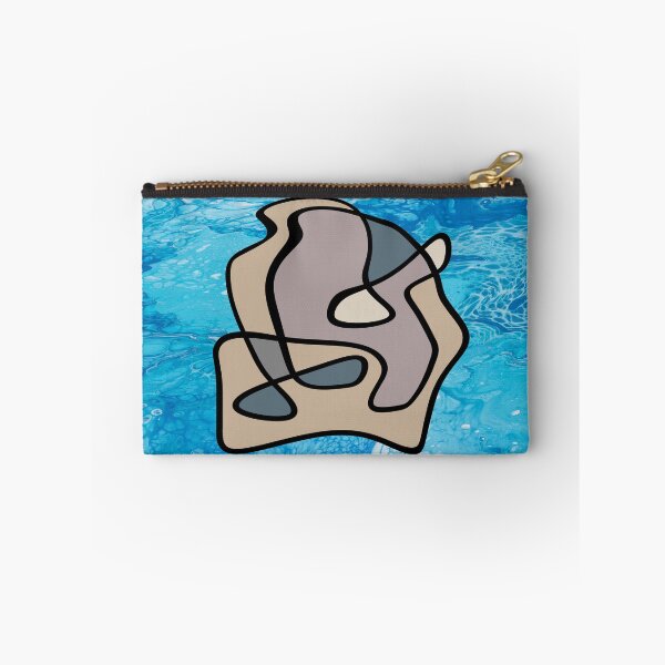 Item preview, Love in abstract lines on a Blue background. decorating, interiors designed and sold by jayne0524.