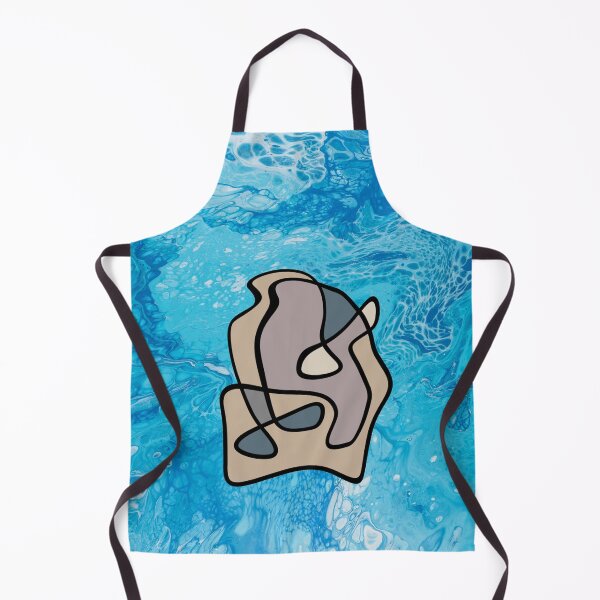 Item preview, Love in abstract lines on a Blue background. decorating, interiors designed and sold by jayne0524.