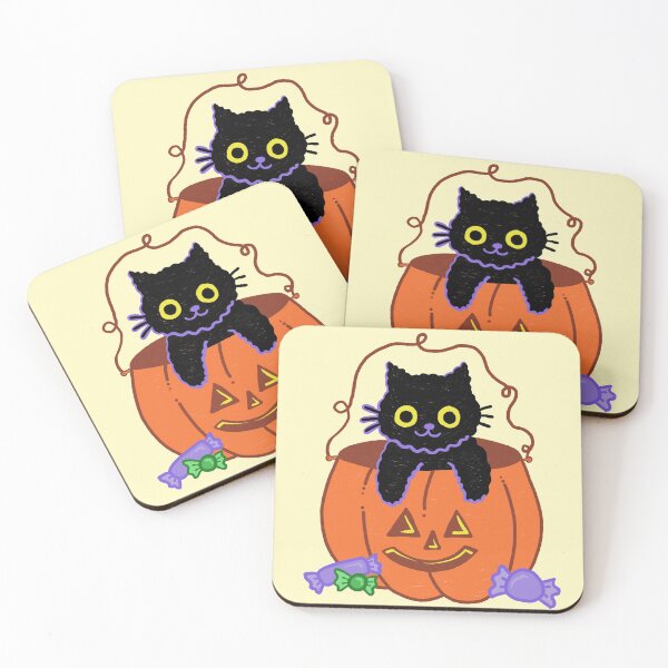 Item preview, Trick Or Treat Black Cat Candy Pail designed and sold by OhMyStarling.
