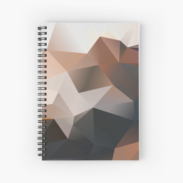 Polygon Brown Spiral Notebook