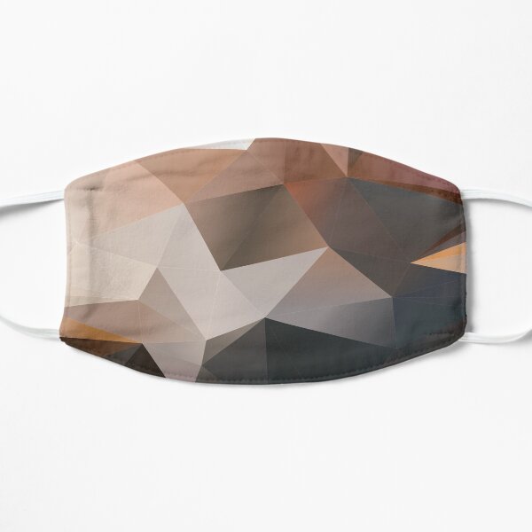 Polygon Brown Flat Mask
