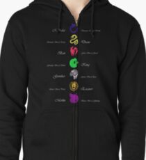 Seven Deadly Sins Zipped Hoodie