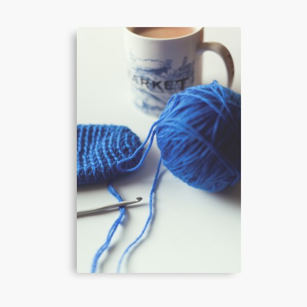 Crochet & Chai Canvas Print